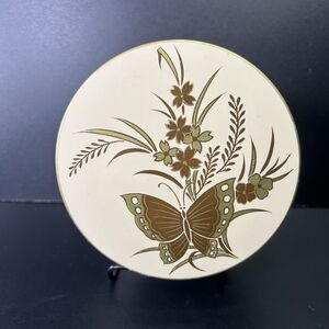 Otagiri Japan Cho-Cho Gold Vintage Butterfly Lacquerware Coaster Set